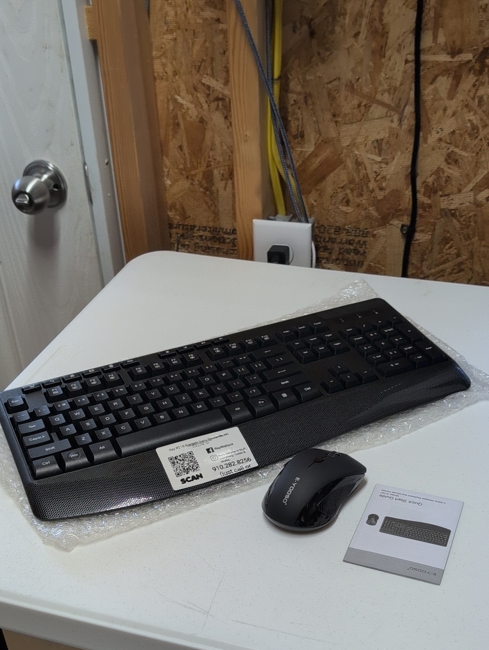 Wireless Keyboard and Mouse Set - Black (95)